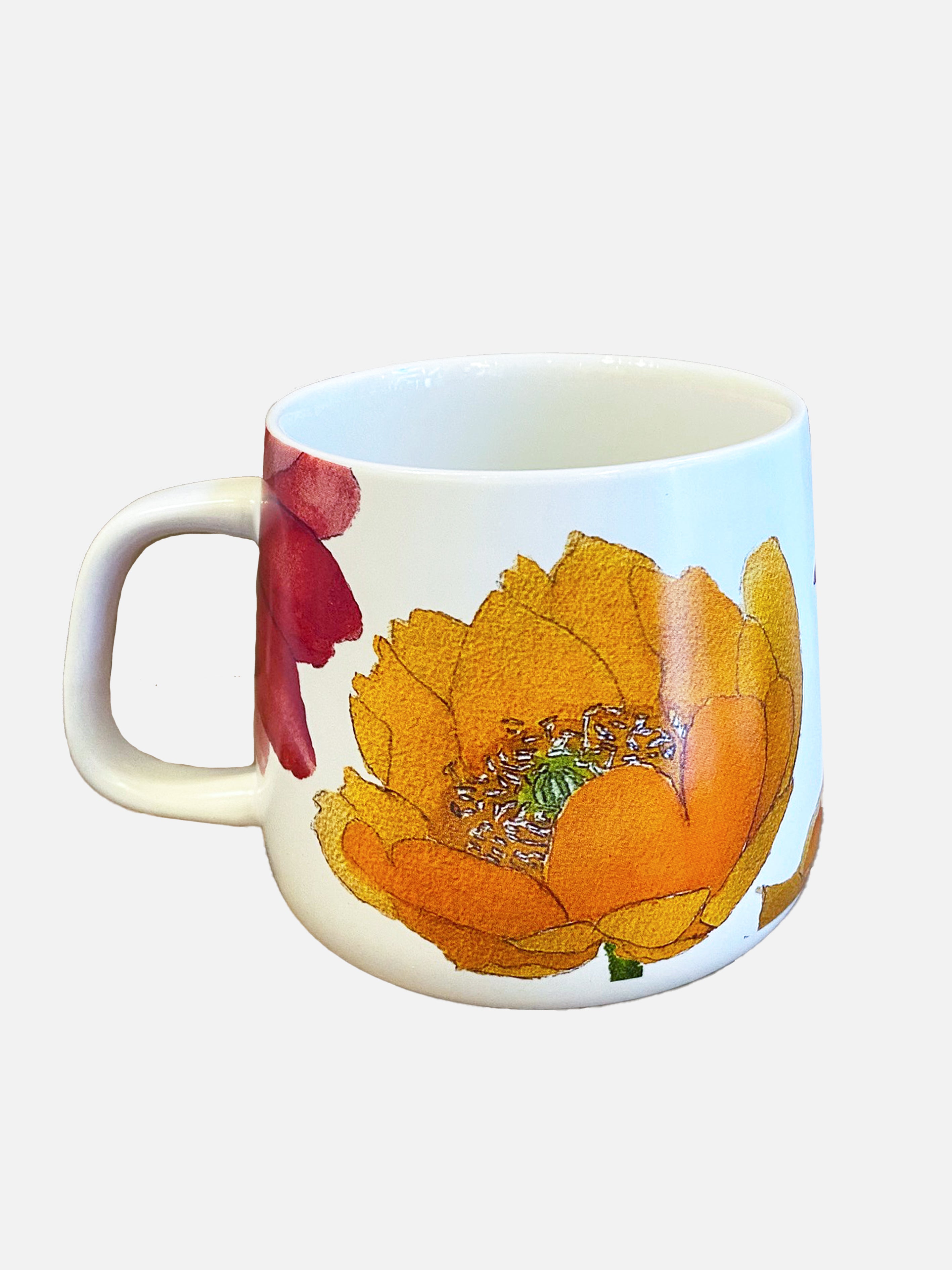 porcelain cactus Porcelain Mug: Cactus Flowers