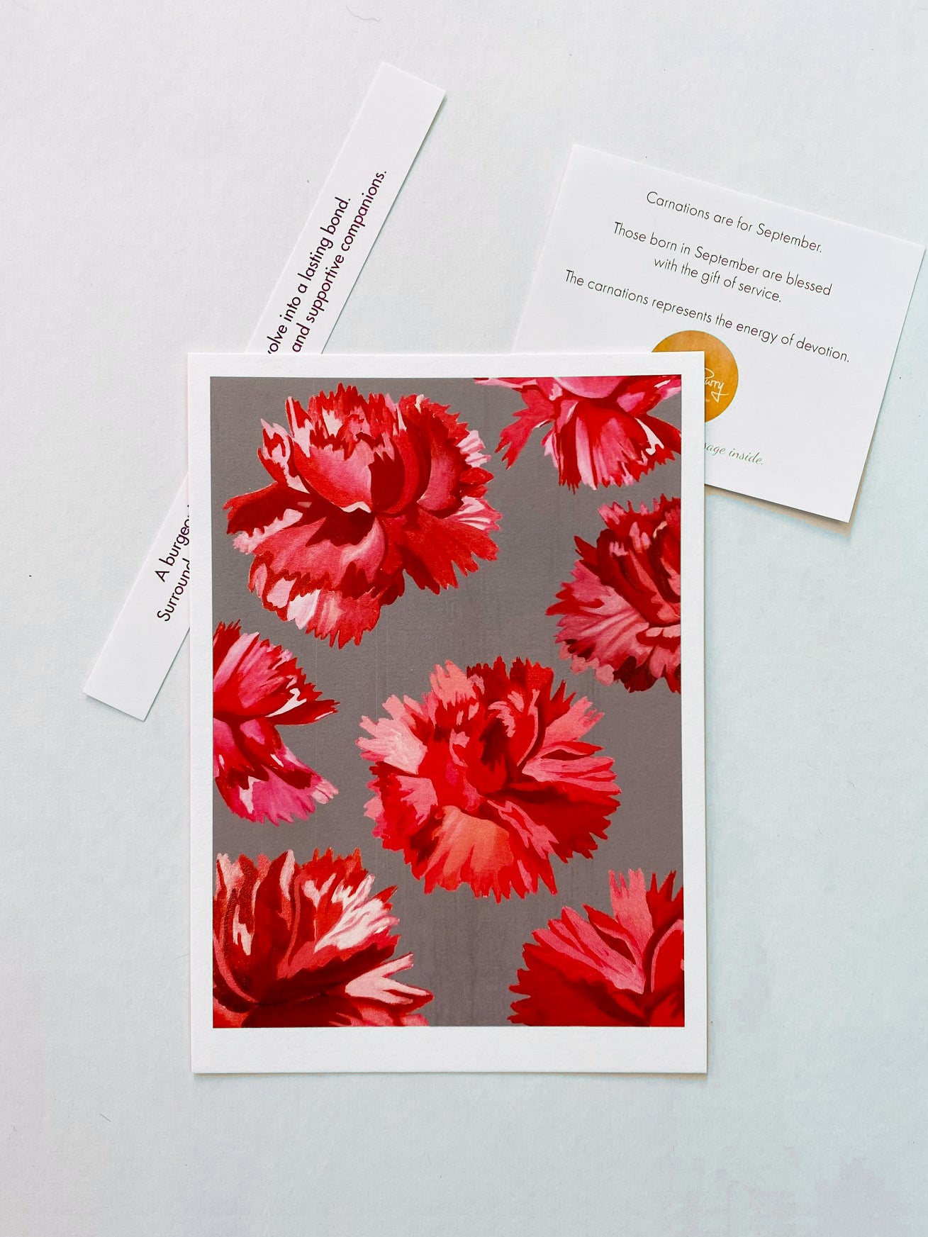 September:  Red Carnations