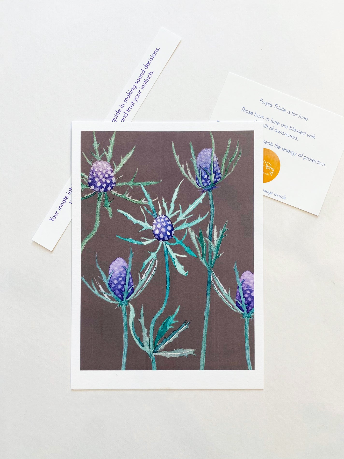 June:  Purple Thistle