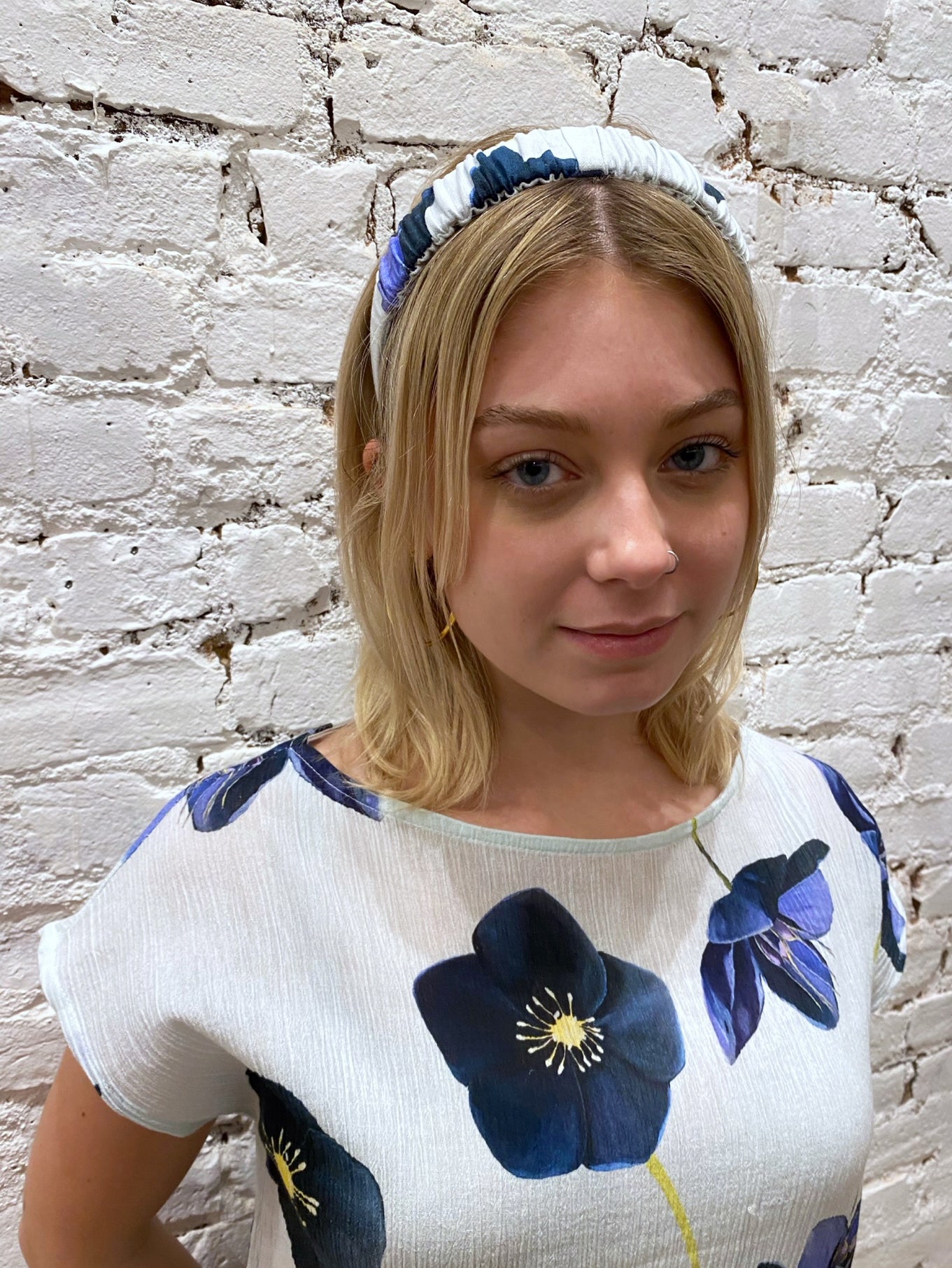 Headband:  Black Hellebore on Snow