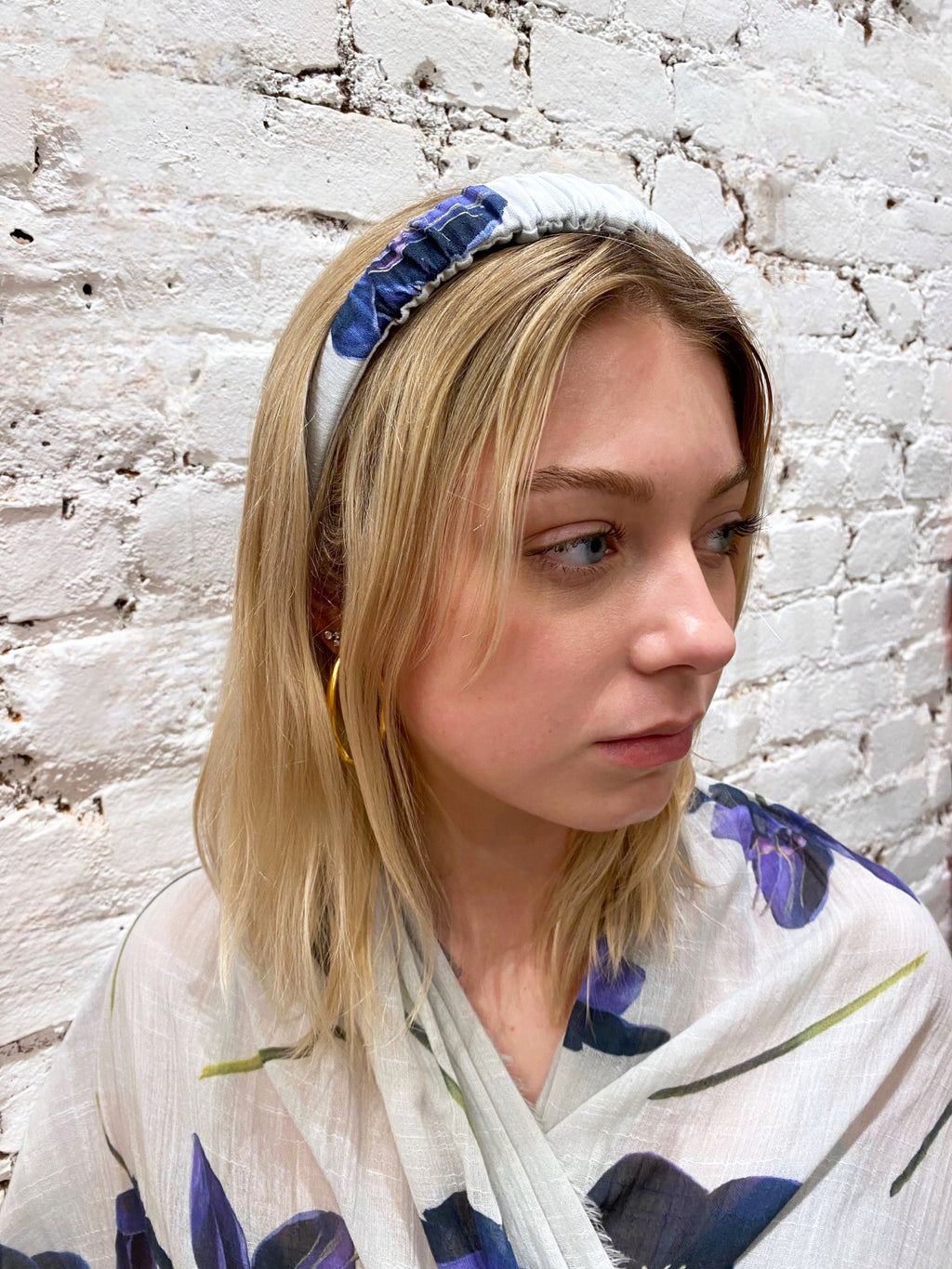 Headband:  Black Hellebore on Snow