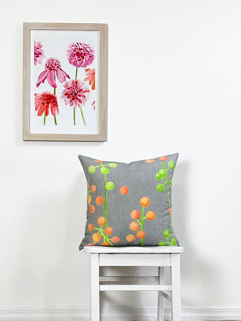 Art Print:  Anemone Dahlia on Snow