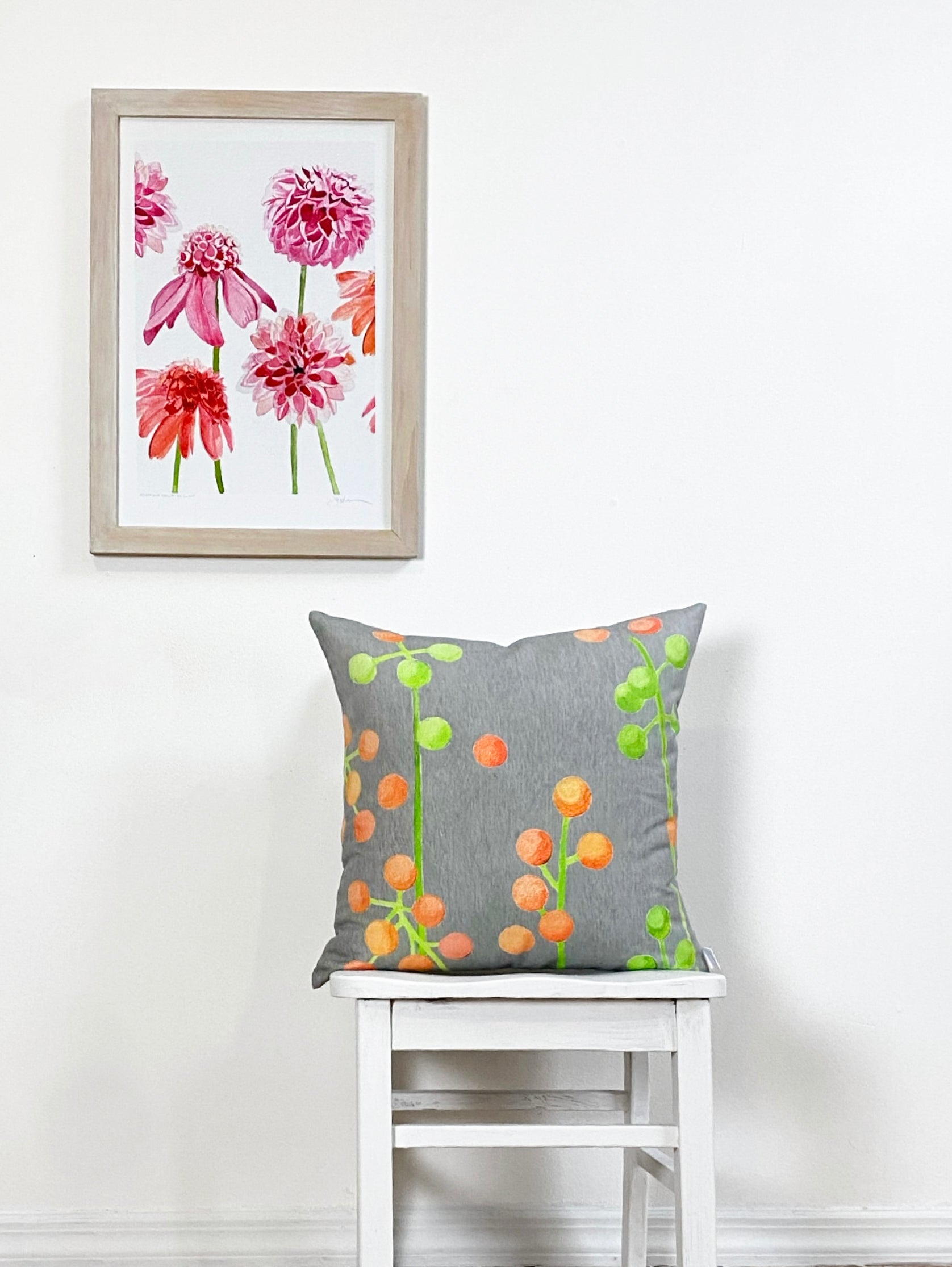 Art Print:  Anemone Dahlia on Snow