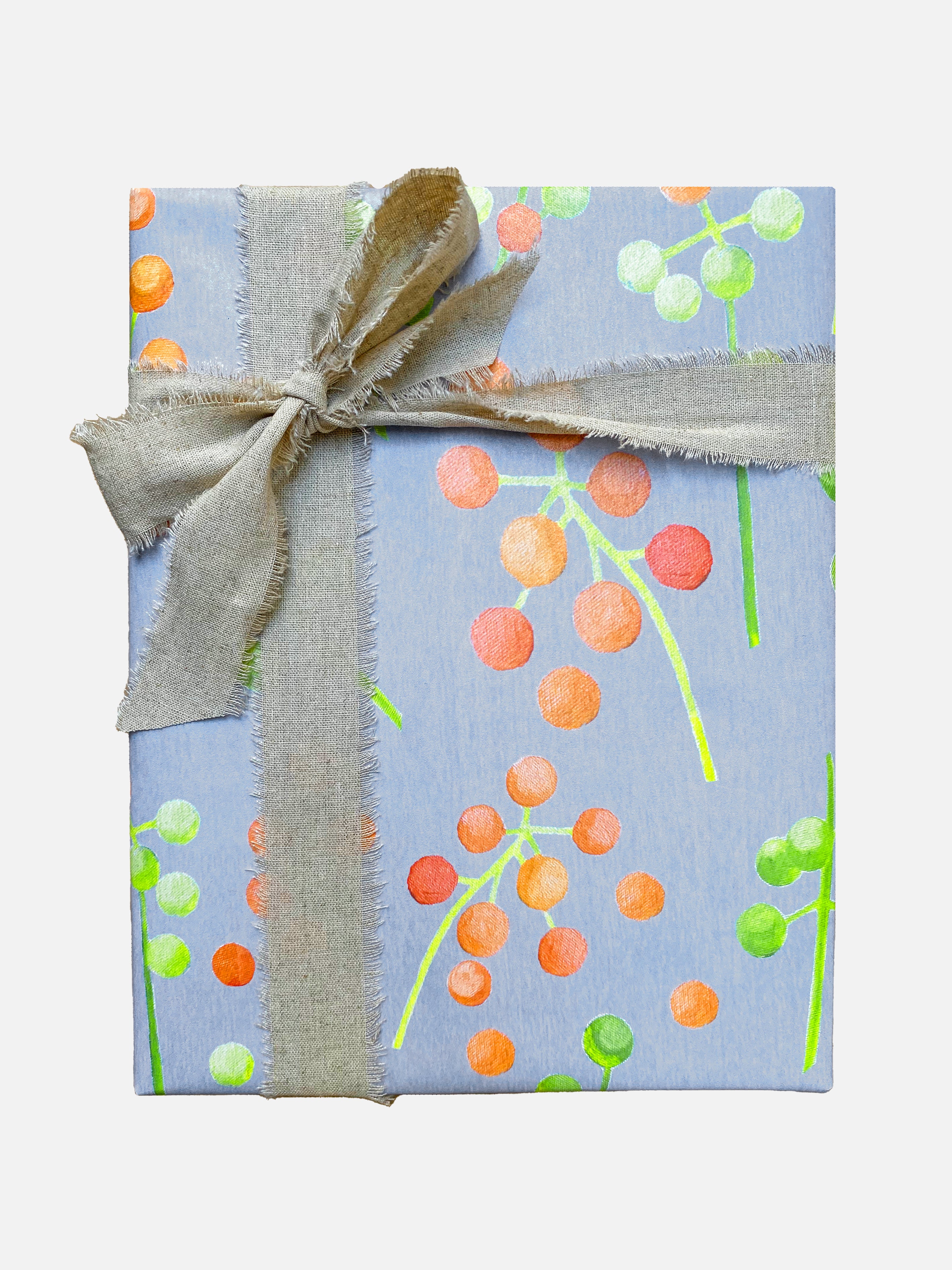 Gift Wrap:  Brunia on Grey
