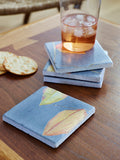 Coaster Set: Three Lanterns on Grey