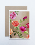 Notecard:  Fall Roses on Baked Earth