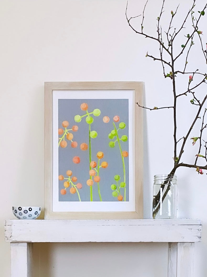 Art Print:  Brunia on Grey