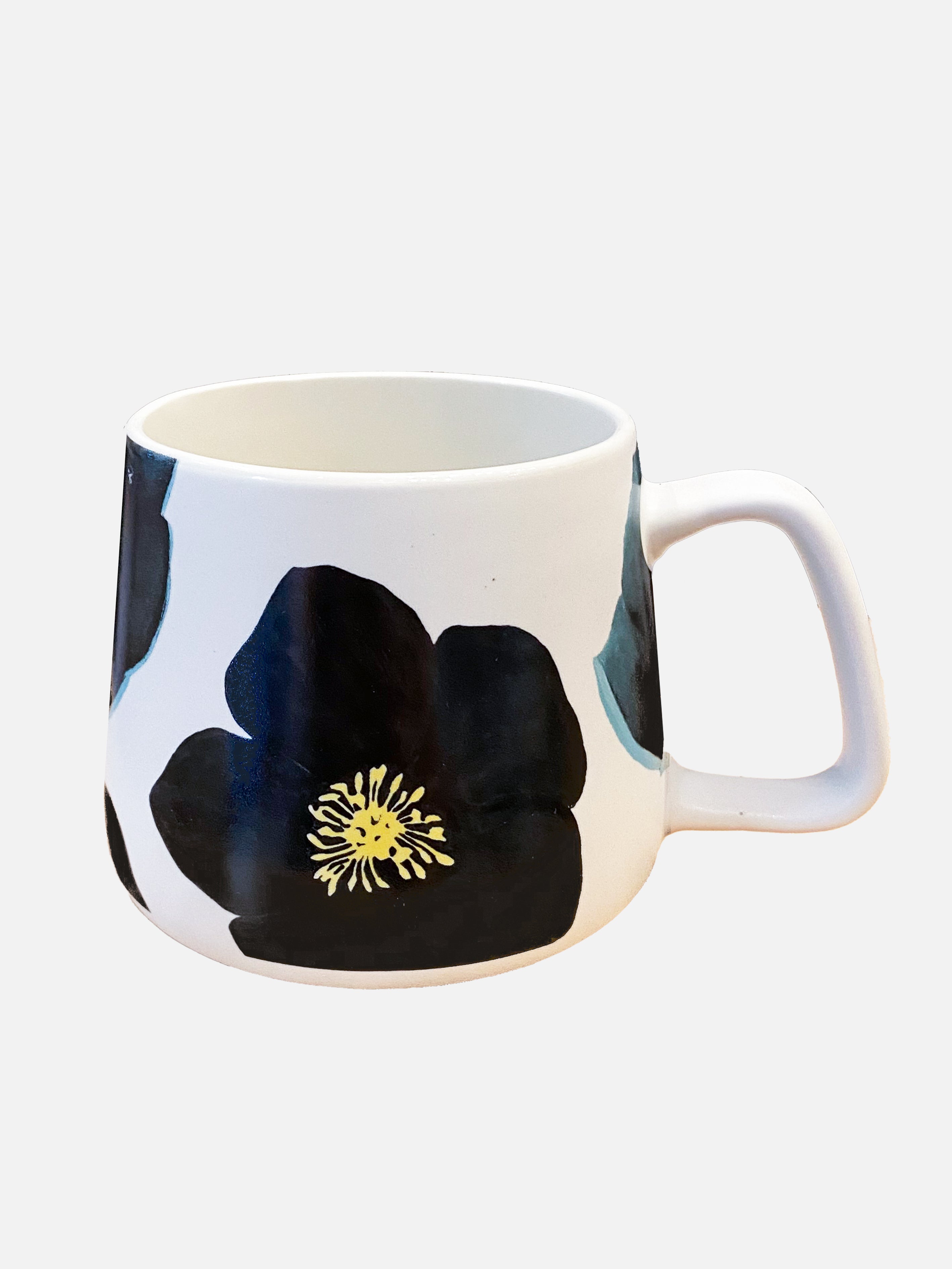 Porcelain Mug:  Green Winter Rose