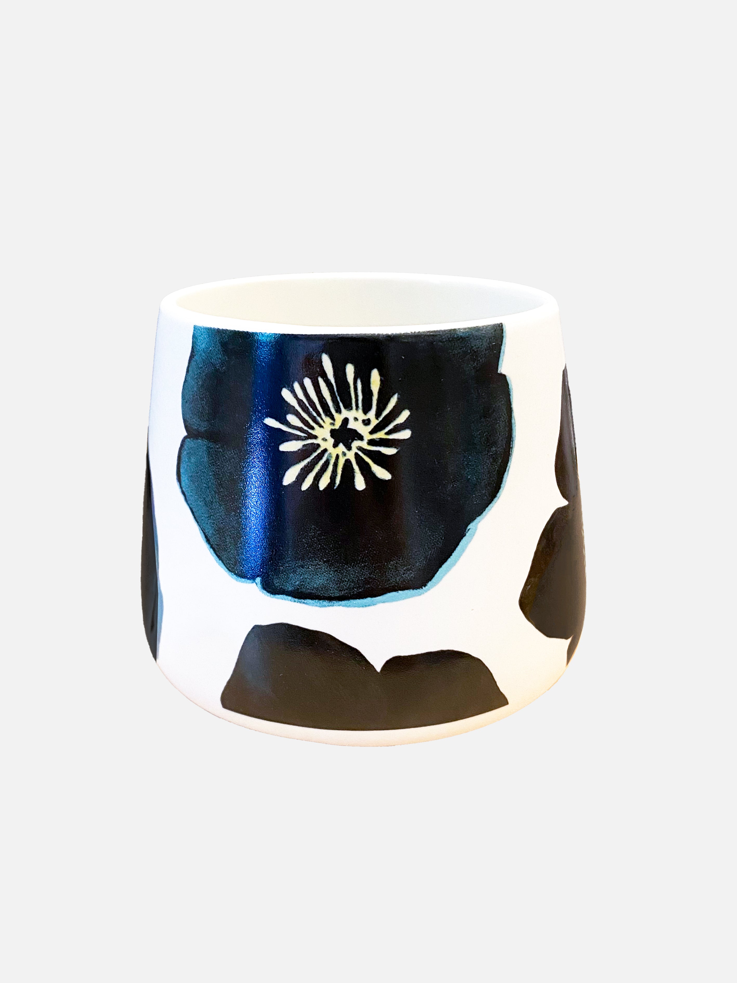 Porcelain Mug:  Green Winter Rose