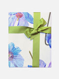 Gift Wrap:  Himalayan Blue Poppies on Ecru