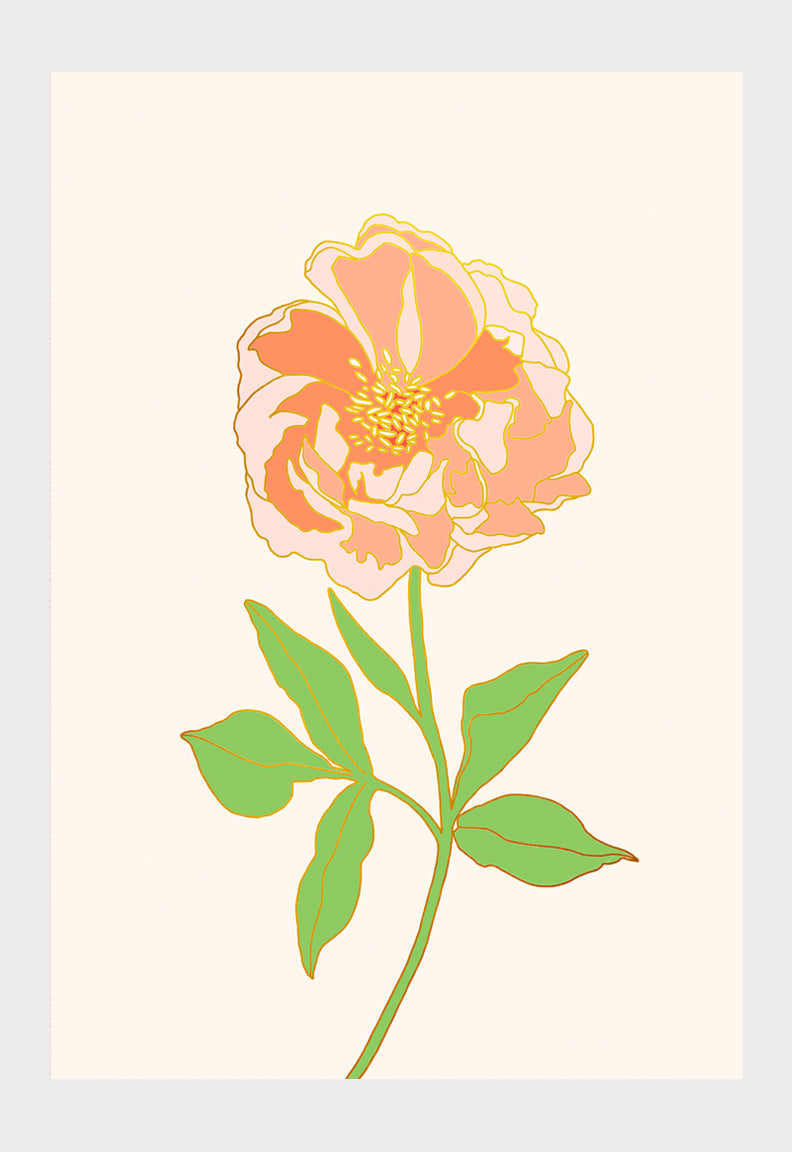 Art Print: Les Petites Fleurs Peony No. 3