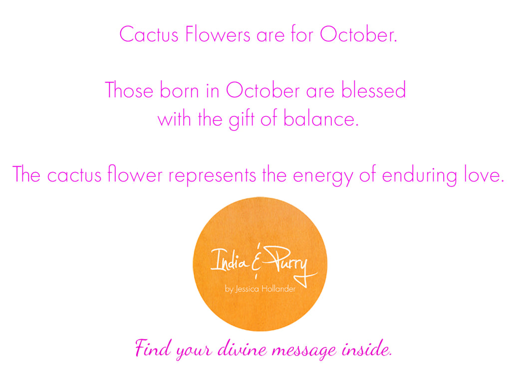 October:  Cactus Flowers