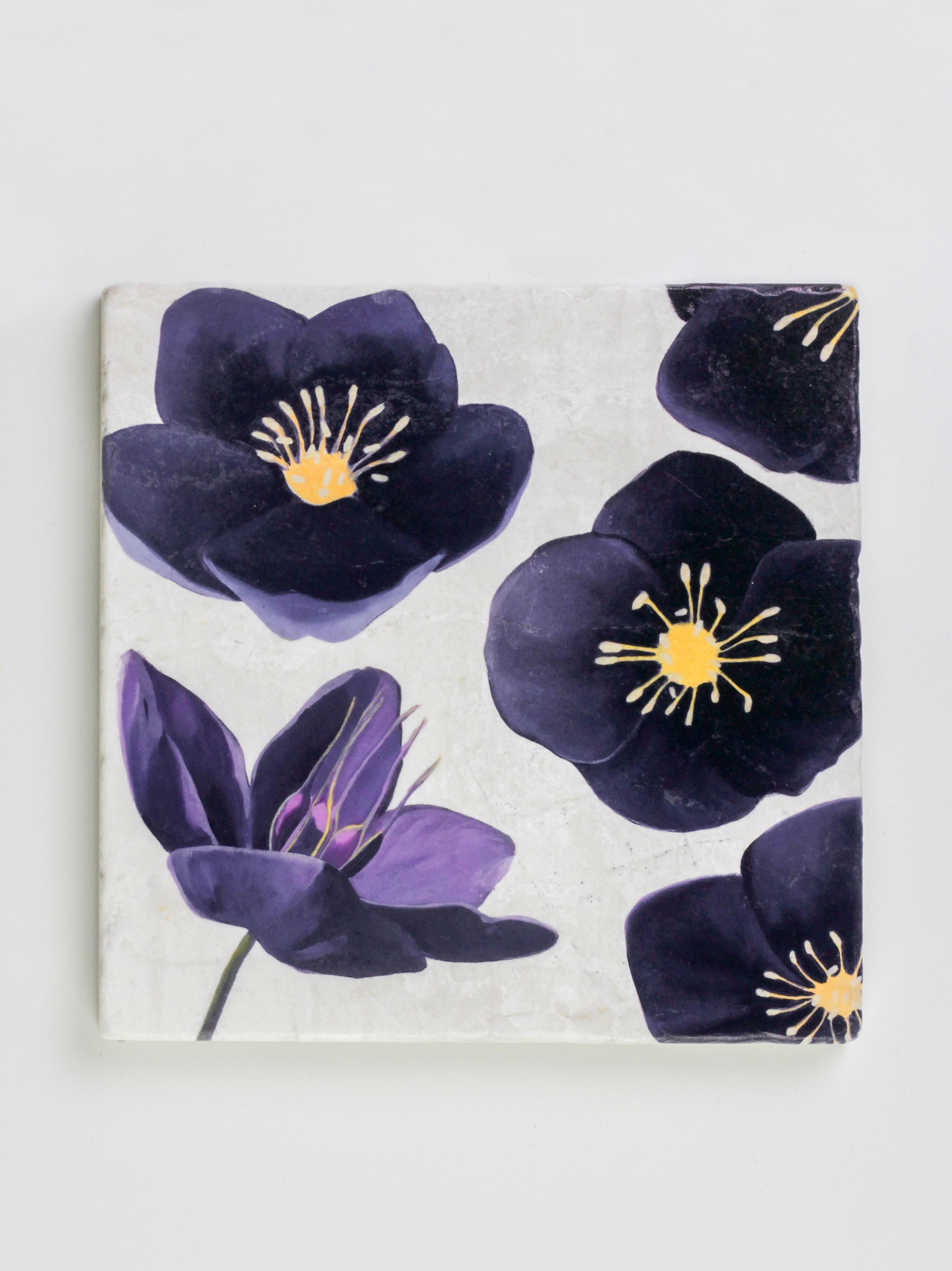 Trivet: Black Hellebore on Snow