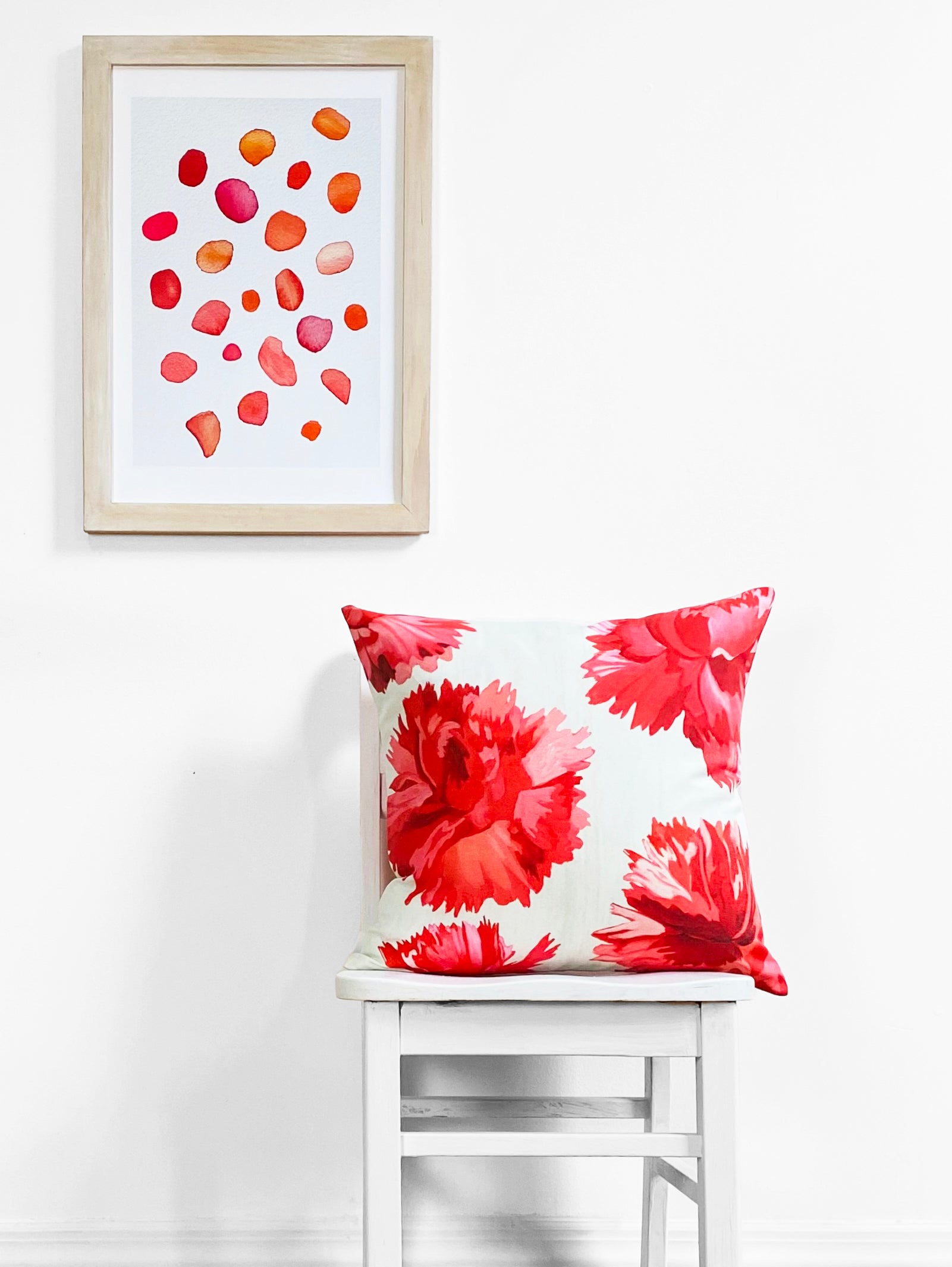 Art Print:  Rose Petals on Snow