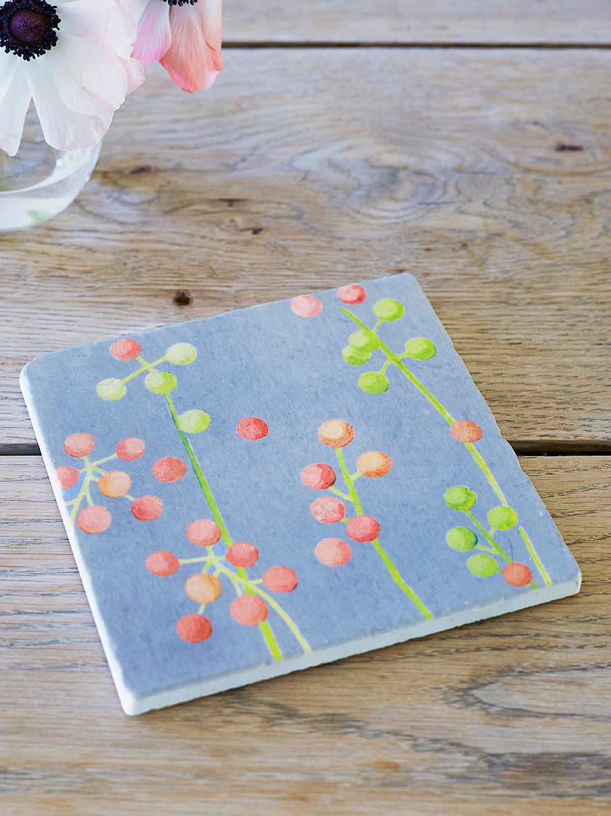 Trivet: Brunia on Grey