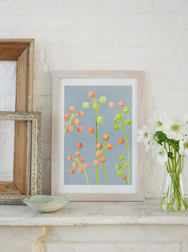 Art Print:  Brunia on Grey