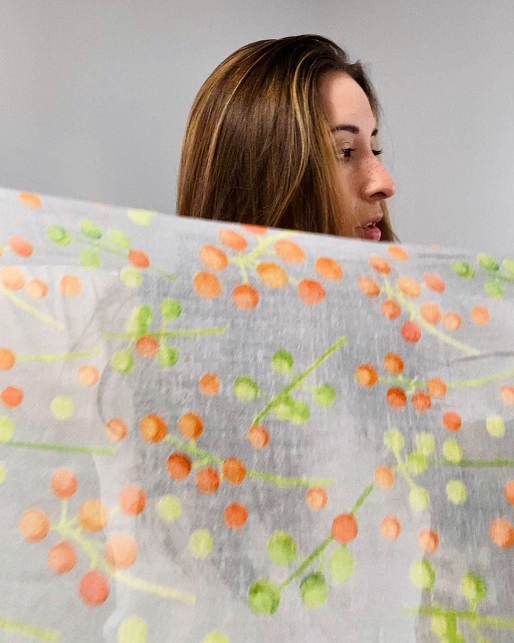 Scarf:  Brunia on Grey