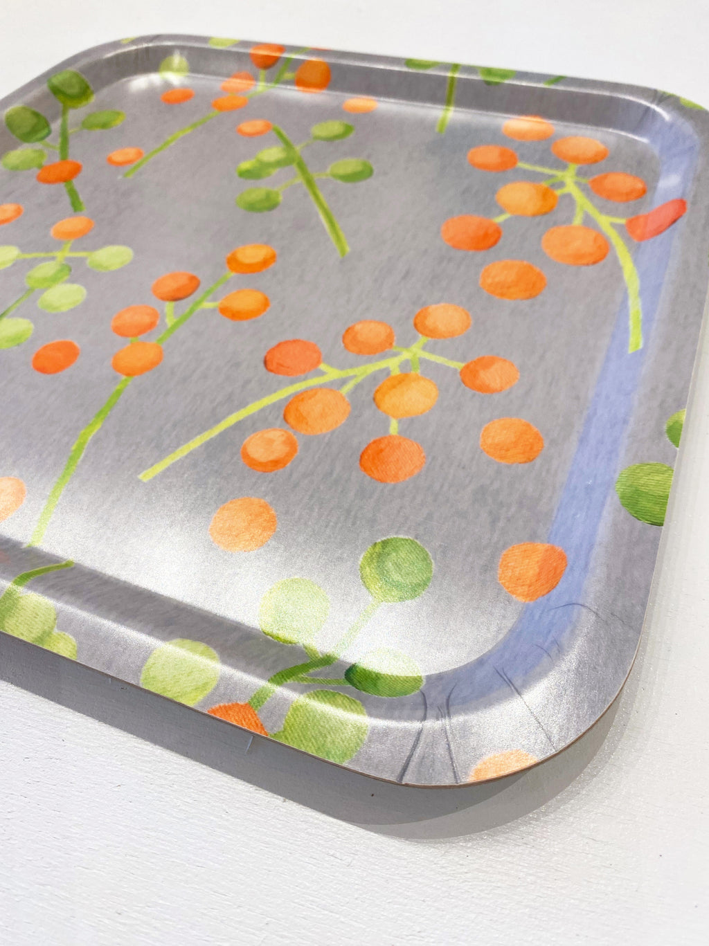 Swedish Serving Tray:  Brunia on Grey