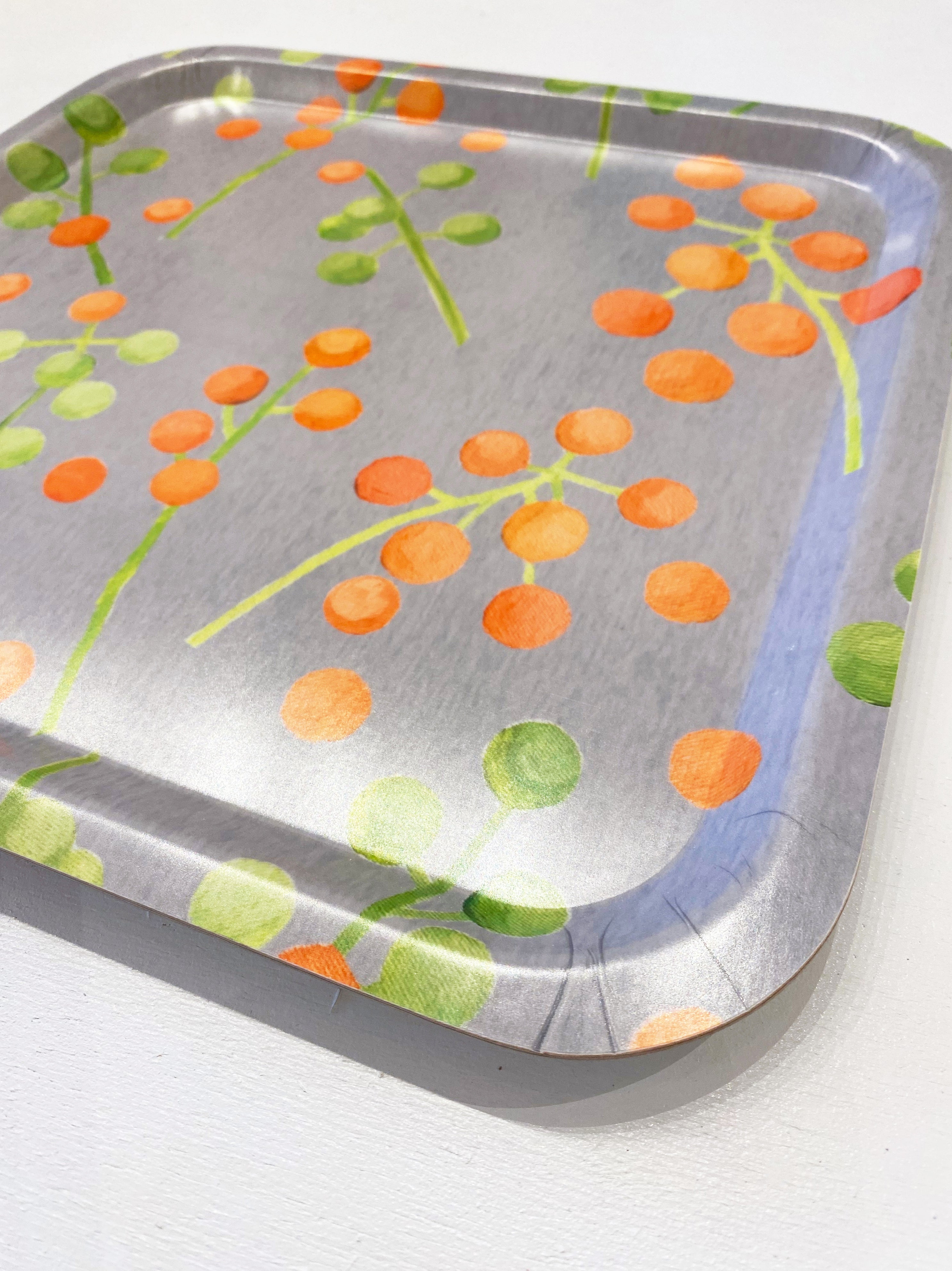 Swedish Serving Tray:  Brunia on Grey