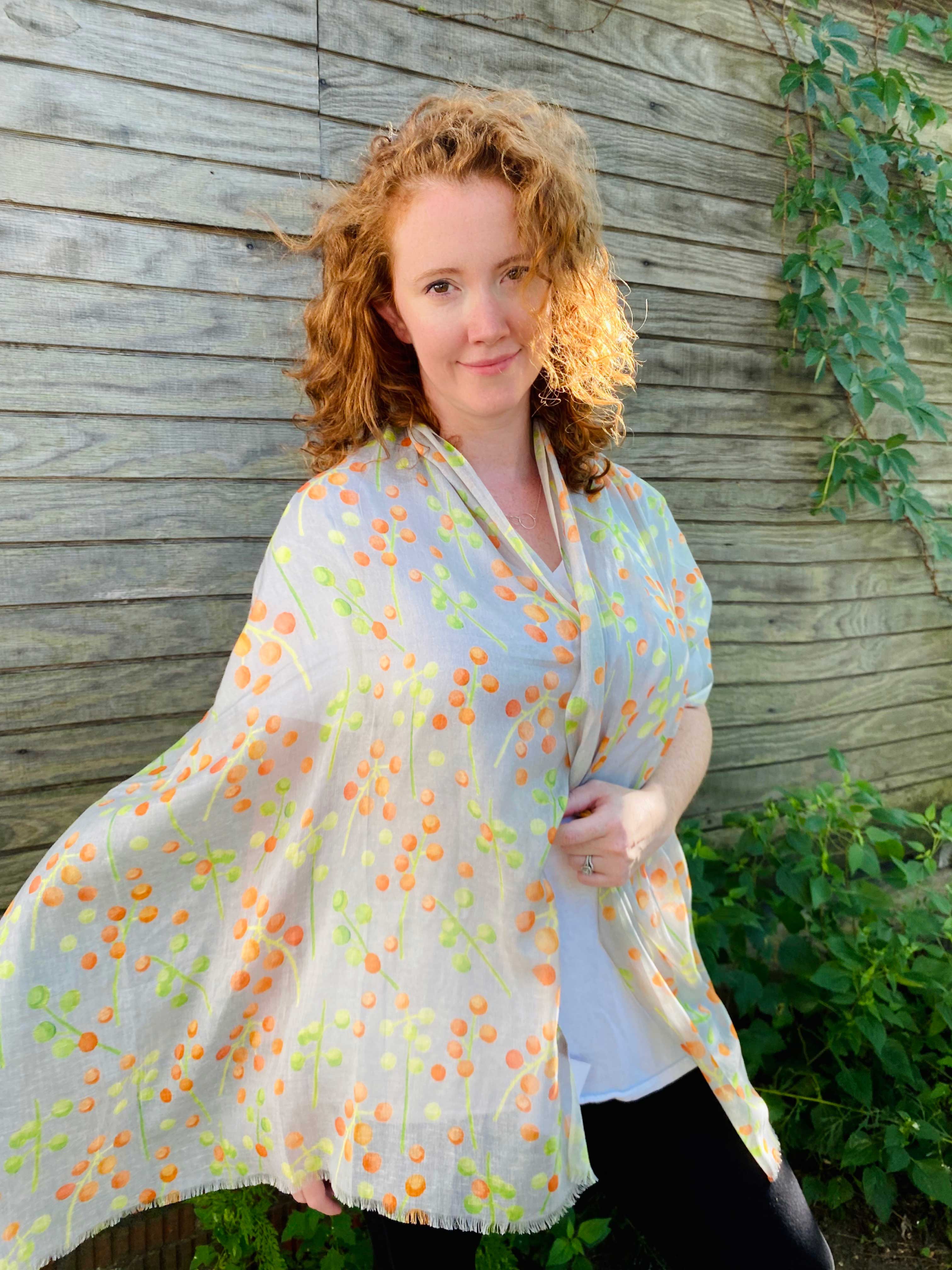 Scarf:  Brunia on Grey