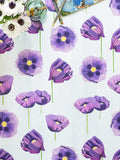 Wallpaper: Purple Poppies on Snow