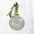 Room Ornament: Poppy Pods on Grey-India & Purry