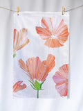 Tea Towel: Hibiscus on Snow-India & Purry