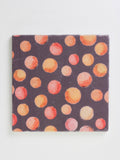 Trivet: Orange Circles on Brown-India & Purry